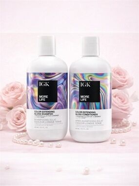 IGK 🌟 More Life | Color Extending Gloss Shampoo & Conditioner Duo 🌀 Brand New!